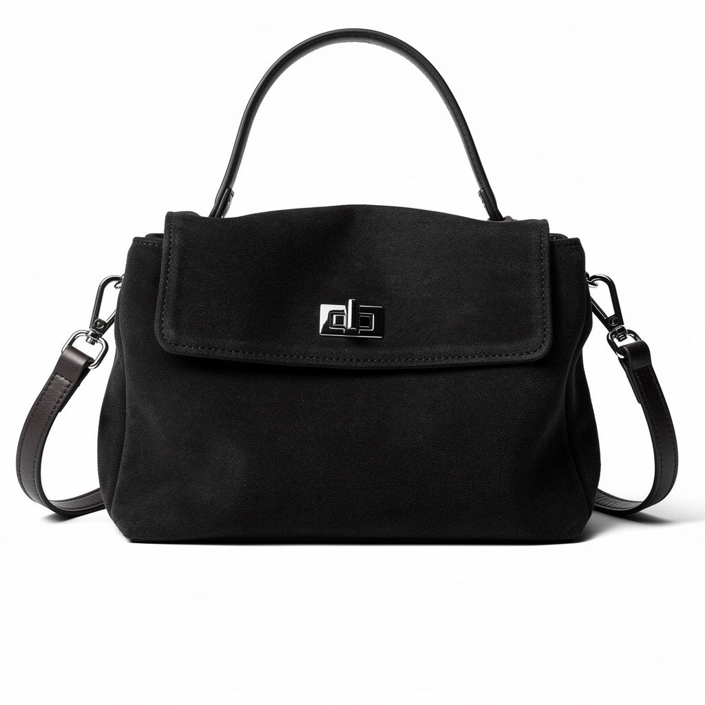 Cocoa Suede Crossbody